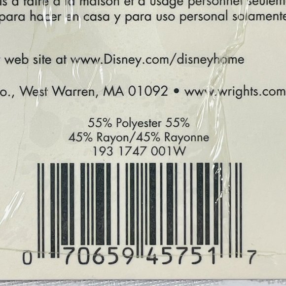 Wright's Disney Home Princess Collection Iron On Patch Snow White Quick Easy - Picture 6 of 6